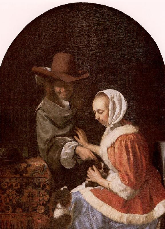 MIERIS, Frans van, the Elder Teasing the Pet